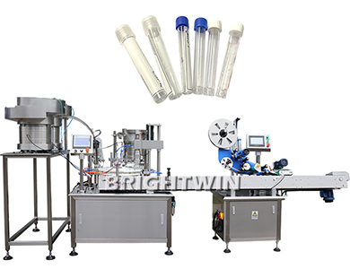 試管灌裝旋蓋貼標一體機